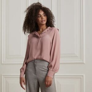 Yaya - Long Sleeve Top with Shoulder Accent